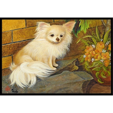 Carolines Treasures Chihuahua Just Basking Indoor and Outdoor Mat- 24 x 36 in. MH1053JMAT